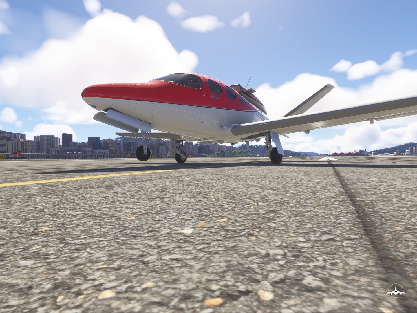 Final approach and touchdown on Runway 31